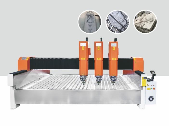 three heads engraving machine